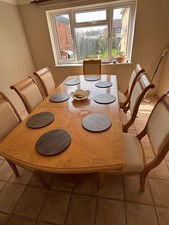 Oak Wooden Dining Table and