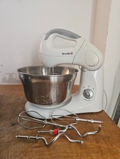 Breville SHM2 Handheld/ Stand Mixer. White with Silver Bowl And 3 Attachments