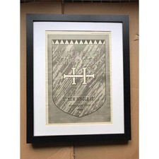 SIMPLE MINDS WATERFRONT (FRAMED) POSTER SIZED original music press advert from 1