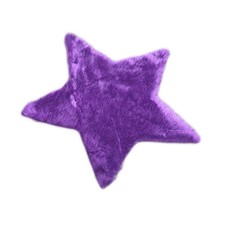  Modern Fashion Creative Star Shaped Plush Cushion Carpet Rug Ground Mat Tea