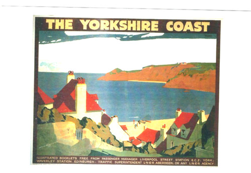Railway advert poster - railway,