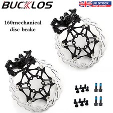 Mechanical Disc Brakes Caliper Set Mountain Bike Road Front Rear 160mm Rotor UK