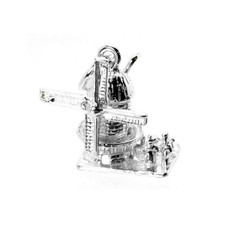 STERLING SILVER MOVING DUTCH WINDMILL CHARM
