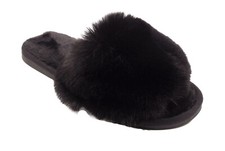 Ladies Fur Slippers Womens