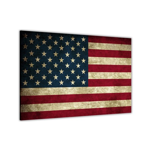 American flag canvas wall - american, art