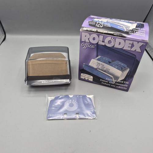 Vintage rolodex covered card - covered,
