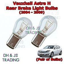 For Vauxhall Astra Rear Brake Light Bulbs Pair of Stop Tail Bulb MK5 H (04-09)