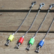 Multi Coloured Stainless Steel Fishing Bobbin Swinger Indicator For Bite Alarm
