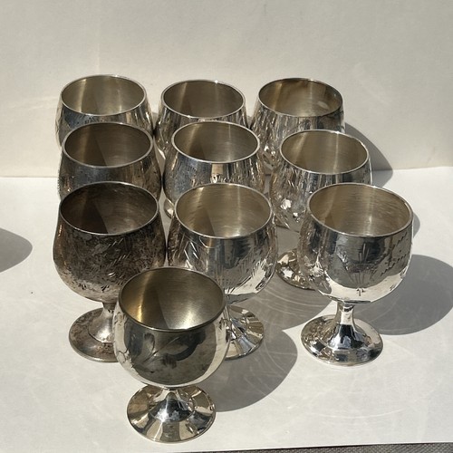 Vintage etched silver - etched, plated