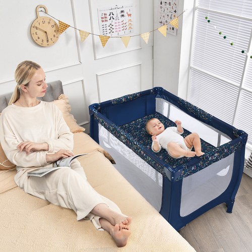 Baby playpen foldable - 2-in-1,