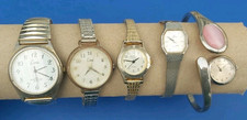 5 Job Lot Watches Not Working Spares Repair Watch Straps Quartz Limit Premier 