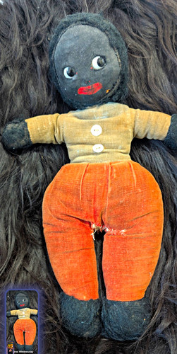 Handmade vintage rag doll - 18",