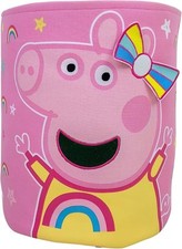 Peppa Pig Storage Tub Laundry Basket Kids Toys Box Organiser Bag Pink NEW
