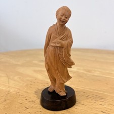 Carved Wooden Oriental Statue
