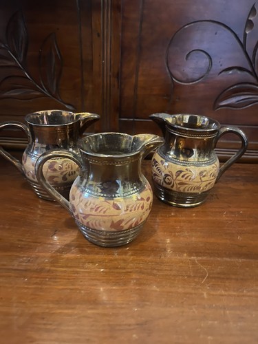 Set copper lustre vintage - set,
