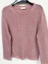 Poetry jumper UK 6-8 Blush Pink Cotton & Linen 679