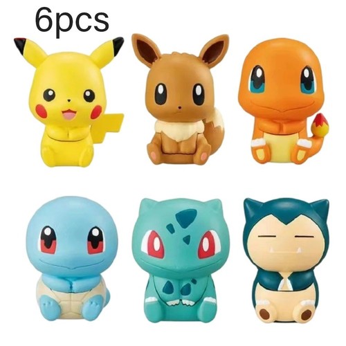 6pcs pokemon pikachu - 6pcs, anime
