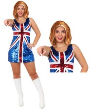 LADIES UNION JACK SEQUIN DRESS