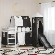 Kids'Loft Bed Frame White and