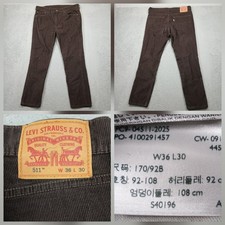 Levi's 511 Slim Corduroy Pants