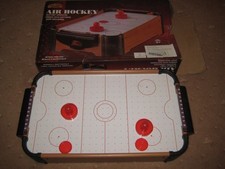 Real Wood Air Hockey game. Mini Table top game. 