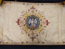 vintage church silk embroidery