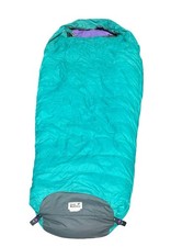 Jack Wolfskin Ayers Rock Down-Filled Mummy Sleeping Bag – Green/Purple – L190 x