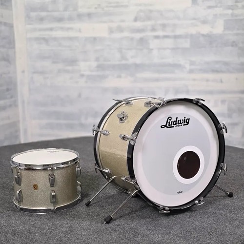 Used vintage ludwig 2pc drum - used,
