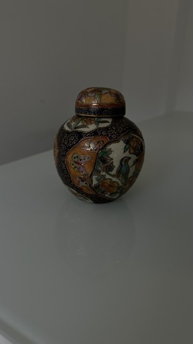 Satsuma moriage ginger jar - ginger,