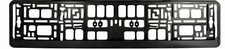 Black Number Plate Surround