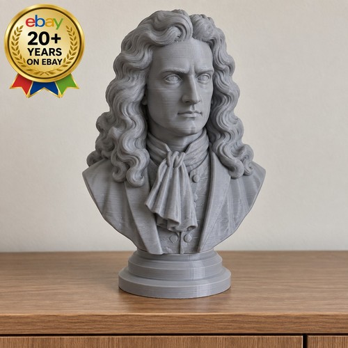Isaac newton bust statue - isaac,