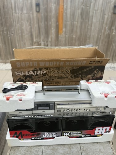 Sharp 777z boombox boxed - sharp,