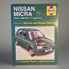 Haynes 3254 Nissan Micra 1993-1999 (2002) K-T Service & Repair Manual Hardback