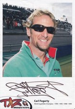 SIGNED CARL FOGARTY AUTOGRAPH