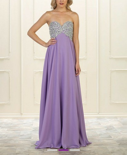 Mayqueen lilac gown size 12 - mayqueen,