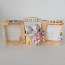 Humphreys Corner Double Photo Frame Elephants 5x6cm Child Nursery Birthday Gift