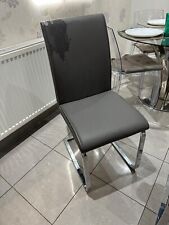 Four Chairs From John Lewis In Poor Condition, The Surface Coating Has Flaked Of