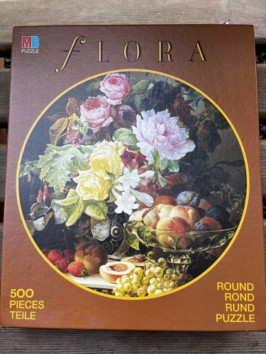 Puzzle flora round jigsaw - puzzle,