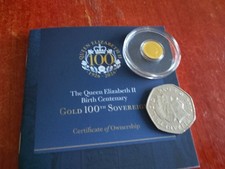 QE2 Birthday Centenary Gold