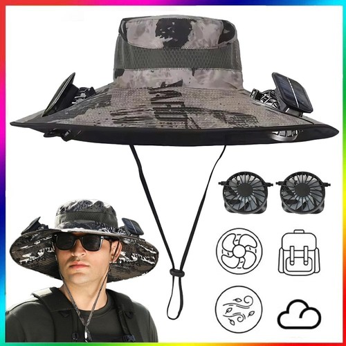 Camouflage wide brim - wide, hat