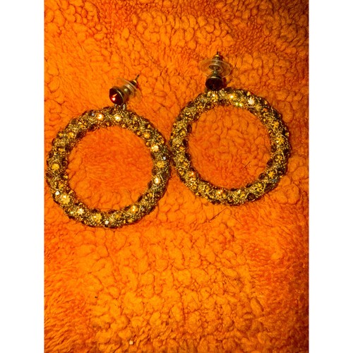 Vintage gold tone amber - tone,