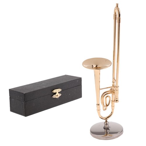 Handmade mini copper trombone - mini,