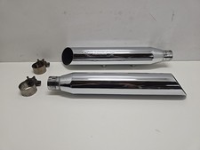 Harley Davidson XL 1200 883 Sportster 2017 - 2022 Remus Exhaust Chrome Silencers