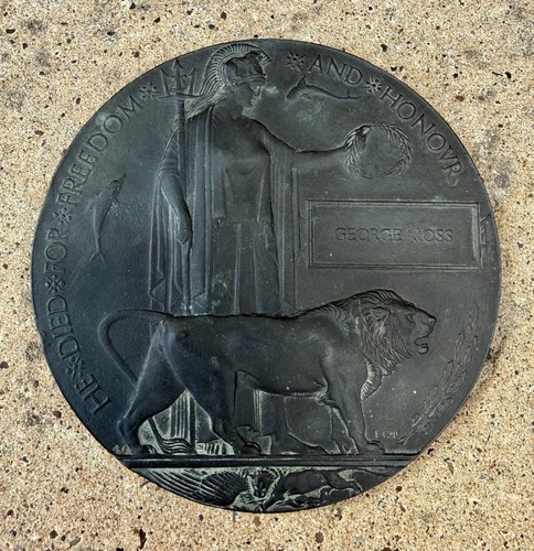 Ww1 death plaque memorial - ww1,