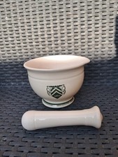 The 1869 Victorian Pottery Cream & Green  Pestle and Mortar  Colour 