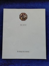 1993 MG RV8 Brochure