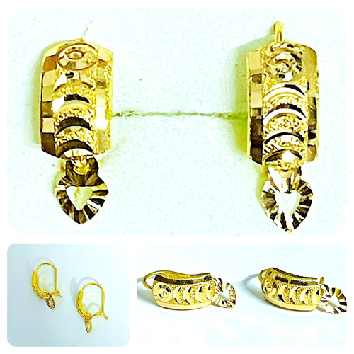 22k earrings in 22 - , (d-bali)