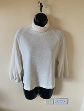 Ivory Polo Neck Jumper Size Xs