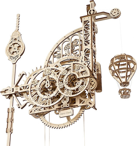Ugears aero clock - clock, puzzle