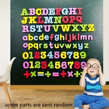 52pc Large Magnetic Letters Alphabet & Numbers Fridge Magnets Toys Kids Learning